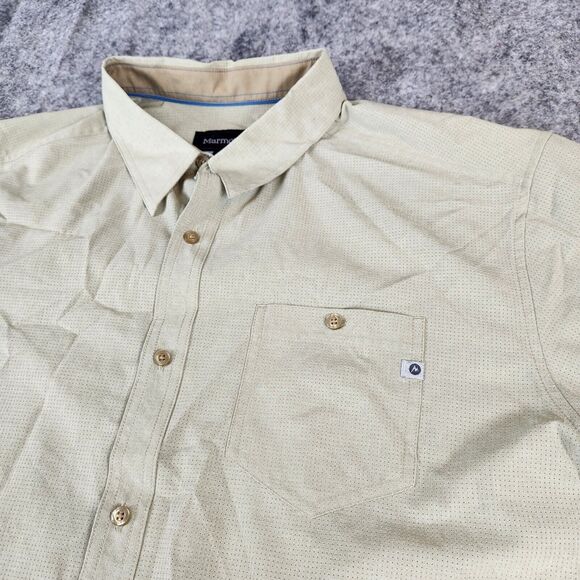 Marmot Other - Marmot Windshear Shirt Mens 2XL Khaki Tan Hiking Permeable Wicking Outdoor